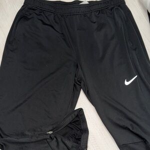 Nike Black Sports Pants with White Logo